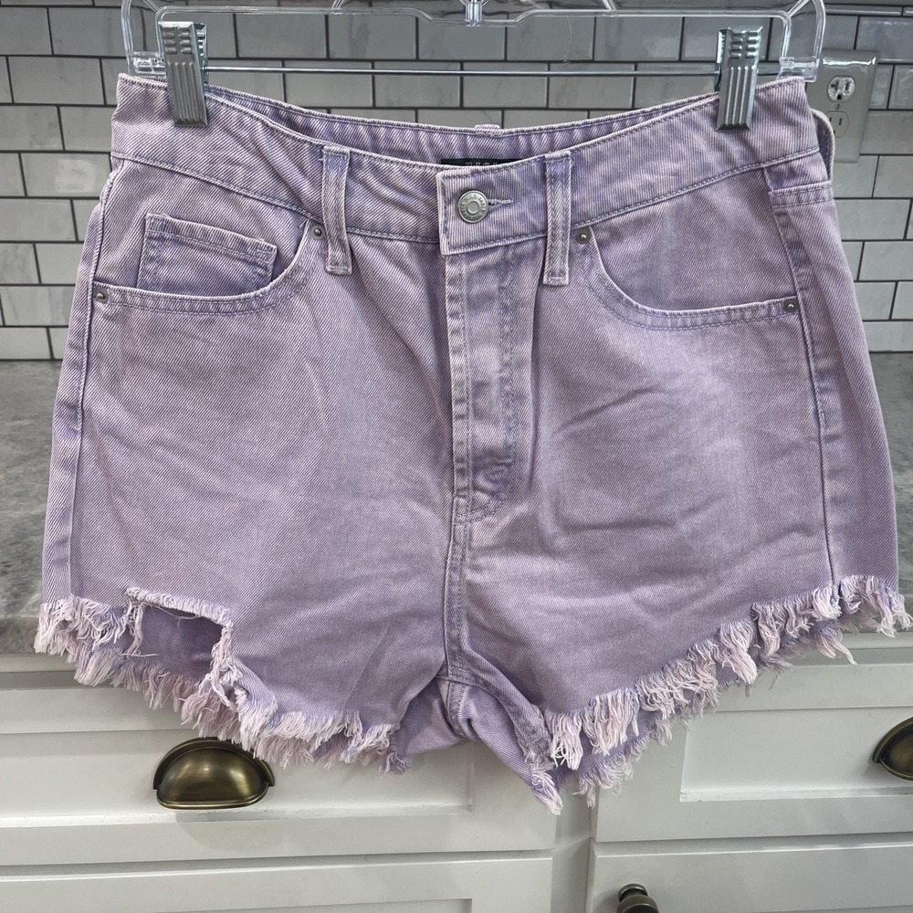 Wild Fable Denim Shorts Womens Size Small Purple Cut Off Jean 3 Inch Inseam